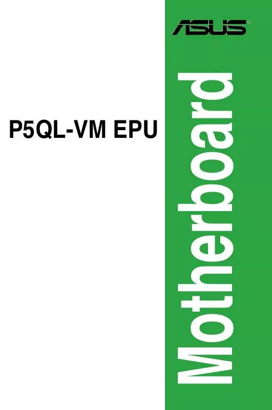 Mode d'emploi ASUS P5QL-VM EPU