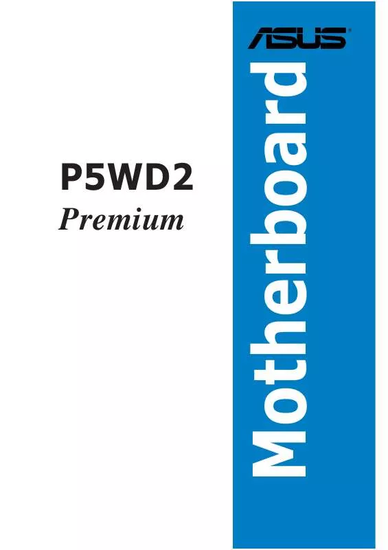 Mode d'emploi ASUS P5WD2 PREMIUM