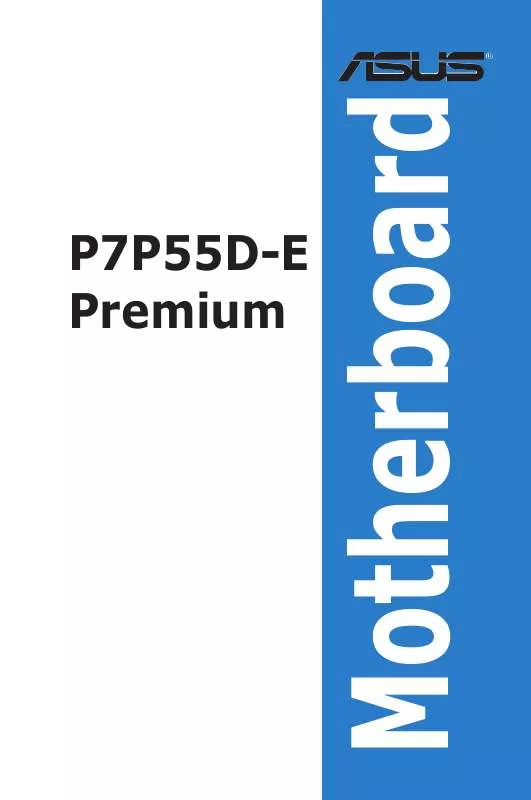 Mode d'emploi ASUS P7P55D-E PREMIUM