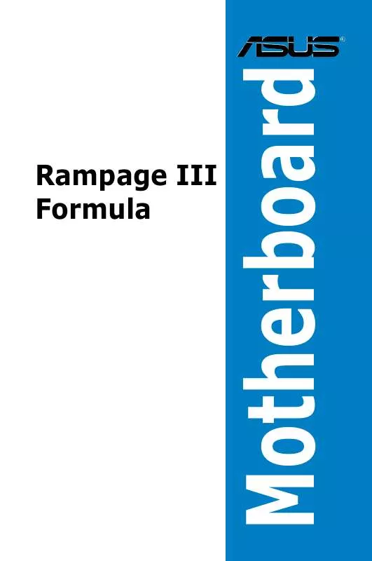 Mode d'emploi ASUS RAMPAGE III FORMULA