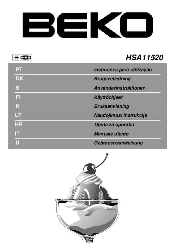 Mode d'emploi BEKO HSA11520