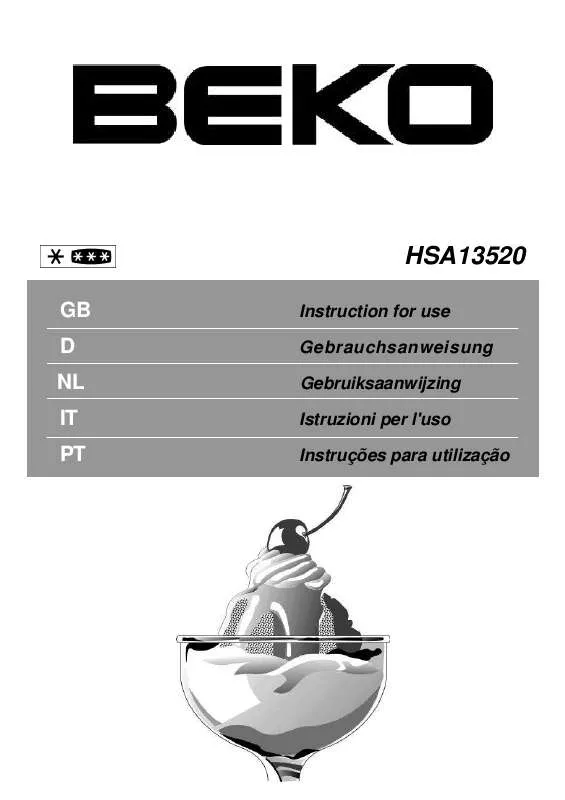 Mode d'emploi BEKO HSA13520