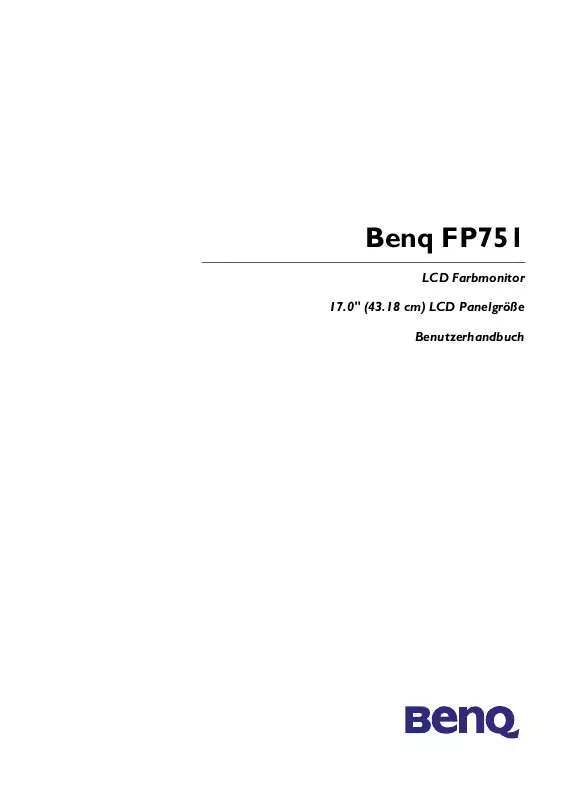 Mode d'emploi BENQ FP751