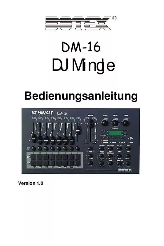 Mode d'emploi BOTEX DJ MINGLE DM-16