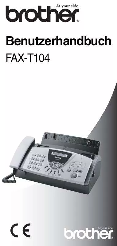 Mode d'emploi BROTHER FAX-T104