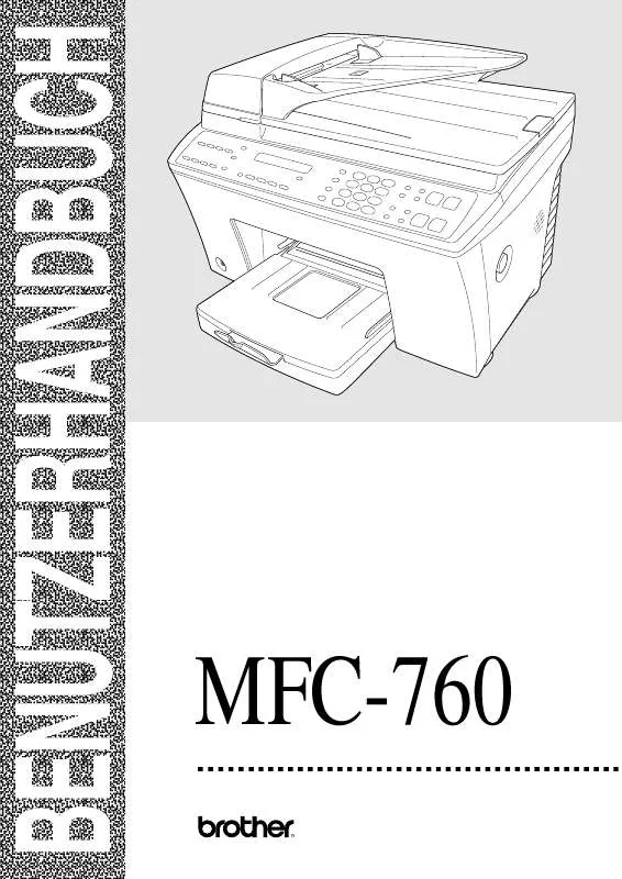 Mode d'emploi BROTHER MFC-760