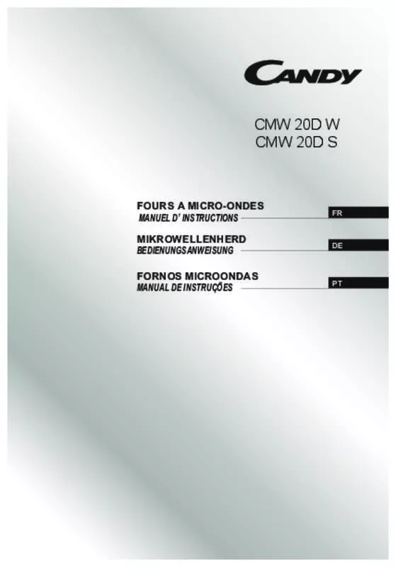 Mode d'emploi CANDY CMG 20 DS & CMG 20D S,MV
