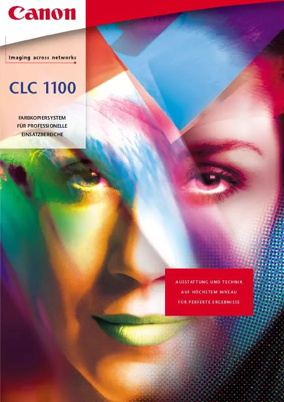 Mode d'emploi CANON CLC 1100