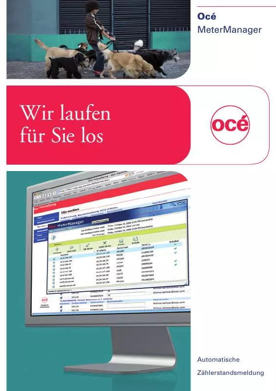 Mode d'emploi CANON OCE METERMANAGER