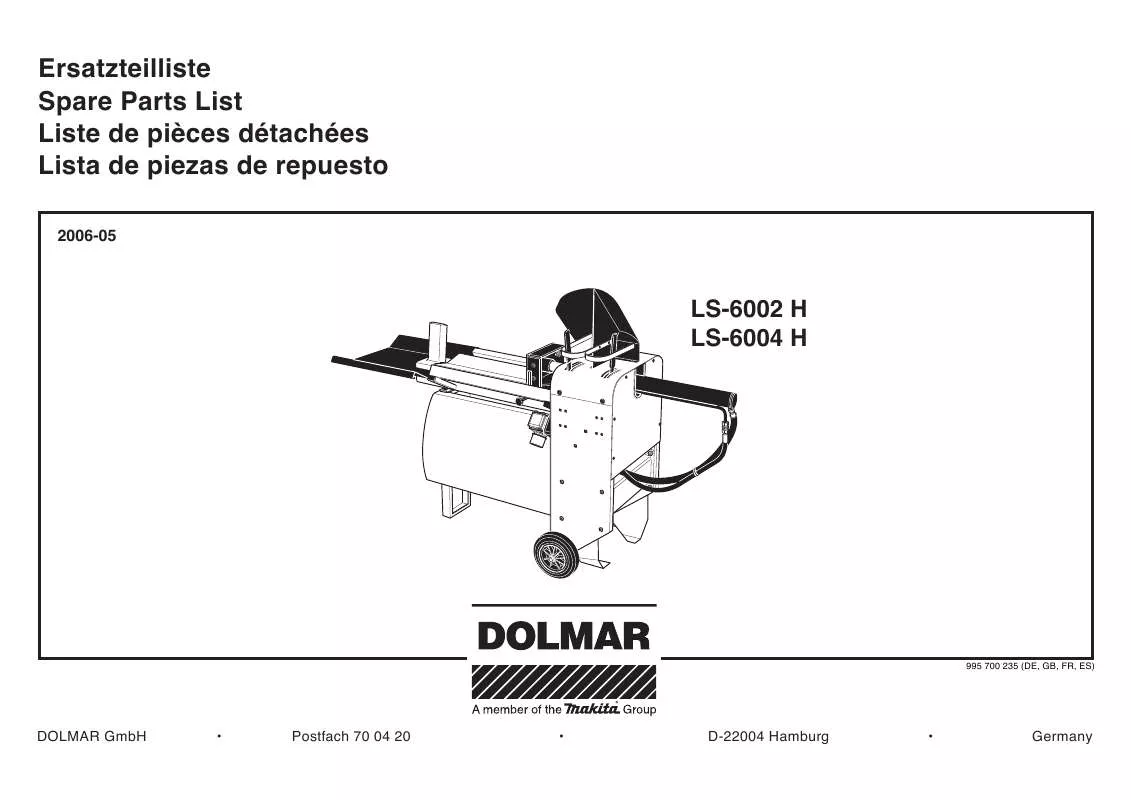 Mode d'emploi DOLMAR LS-6002 H