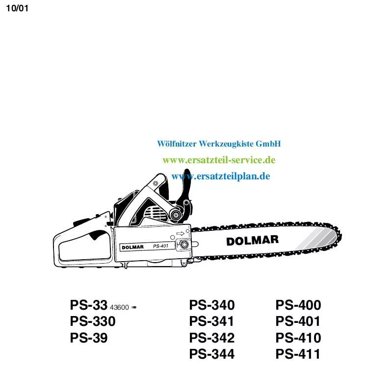 Mode d'emploi DOLMAR PS-340