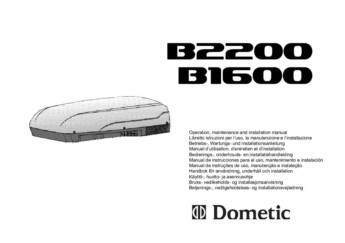 Mode d'emploi DOMETIC B2200