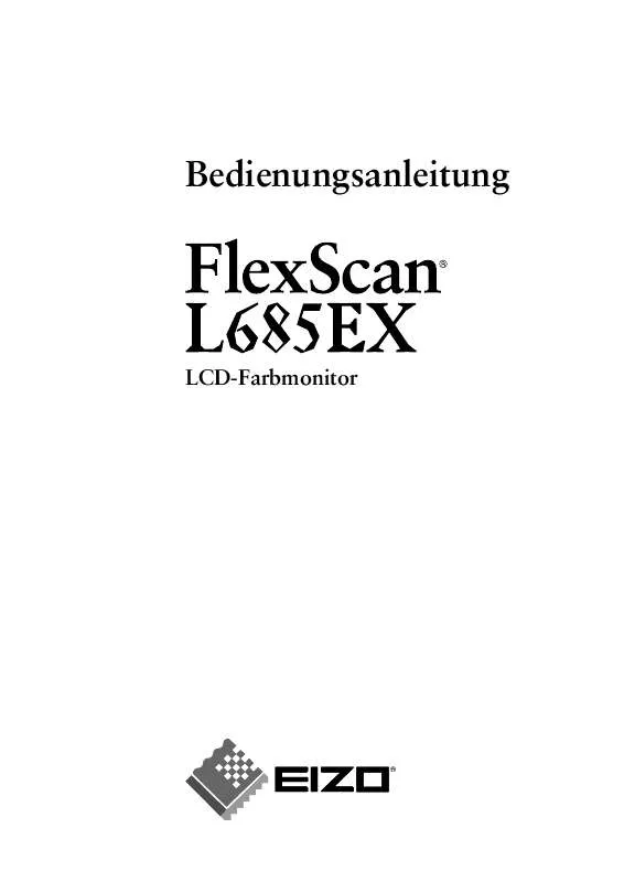 Mode d'emploi EIZO FLEXSCAN L685EX