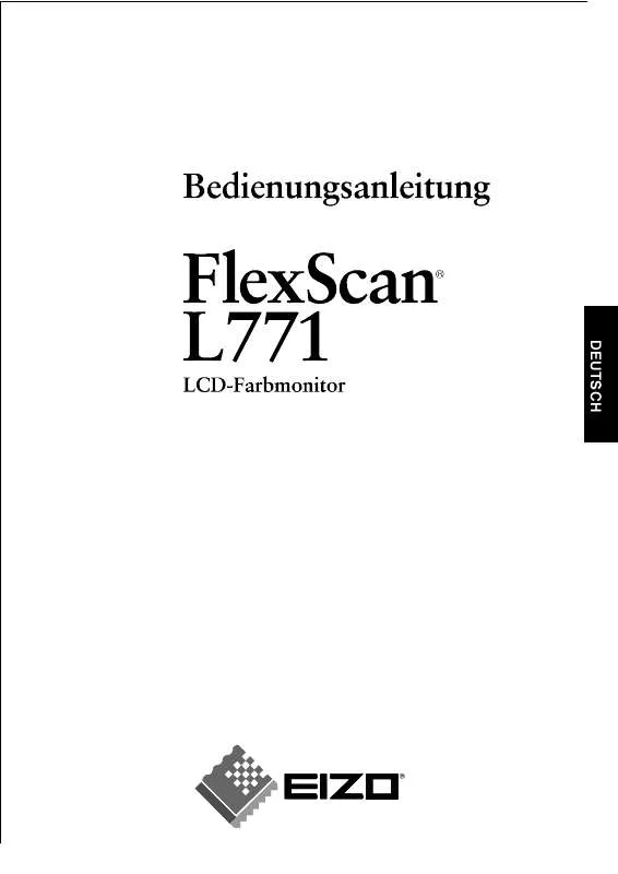 Mode d'emploi EIZO FLEXSCAN L771