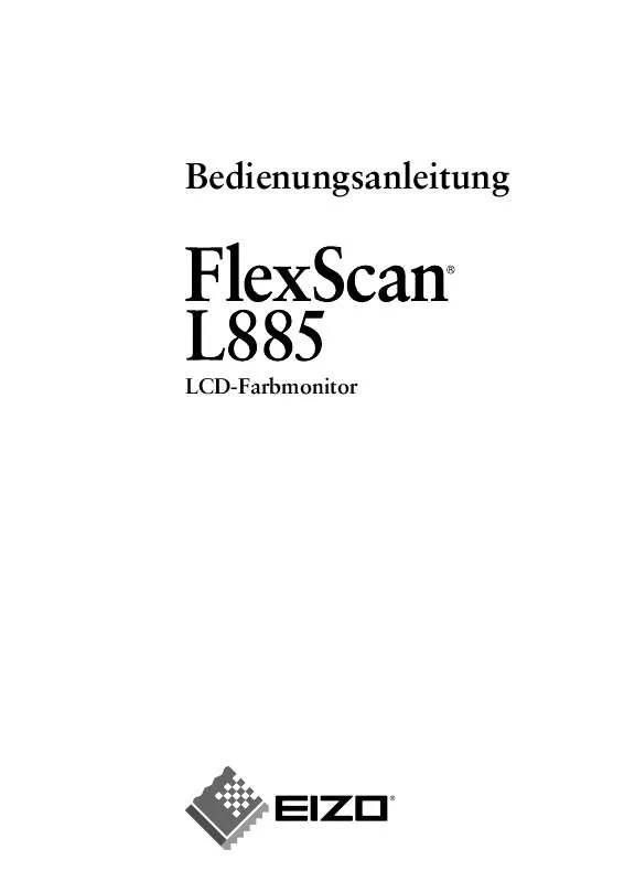 Mode d'emploi EIZO FLEXSCAN L885