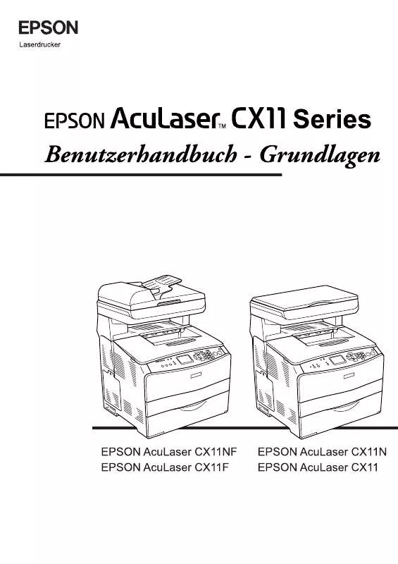 Mode d'emploi EPSON ACULASER CX11NF