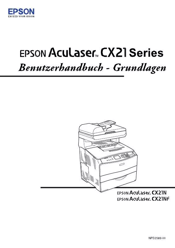 Mode d'emploi EPSON ACULASER CX21N