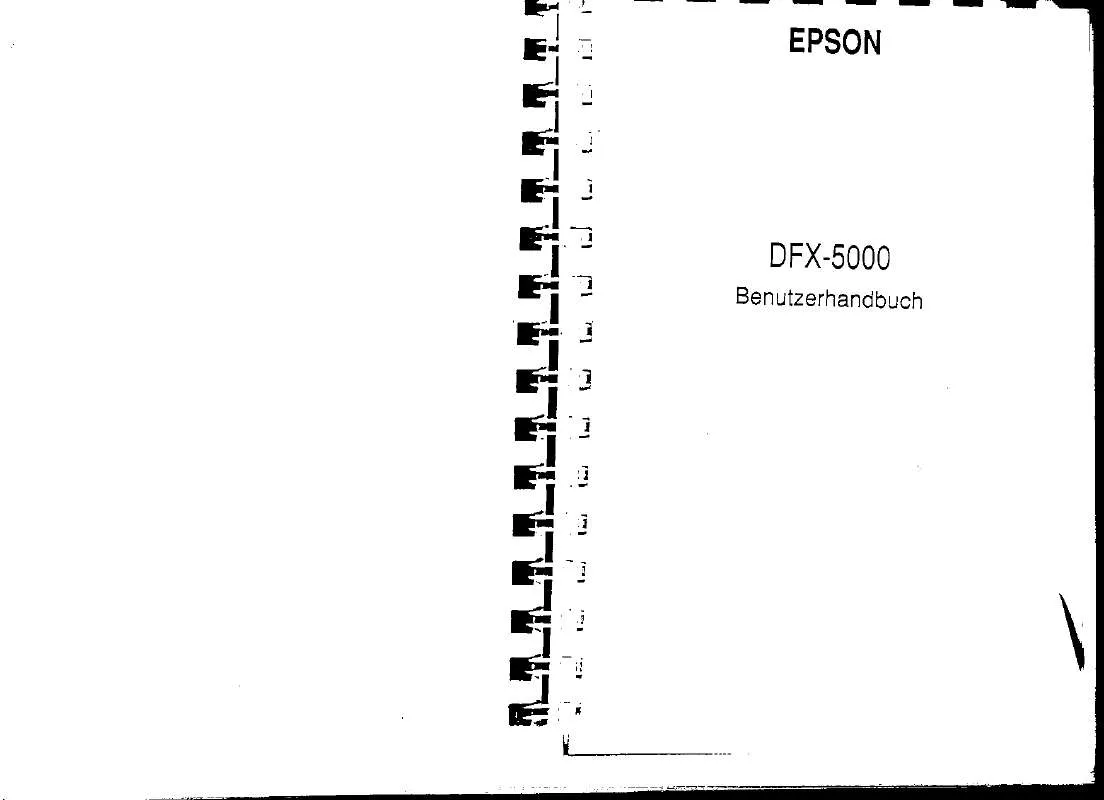 Mode d'emploi EPSON DFX-5000
