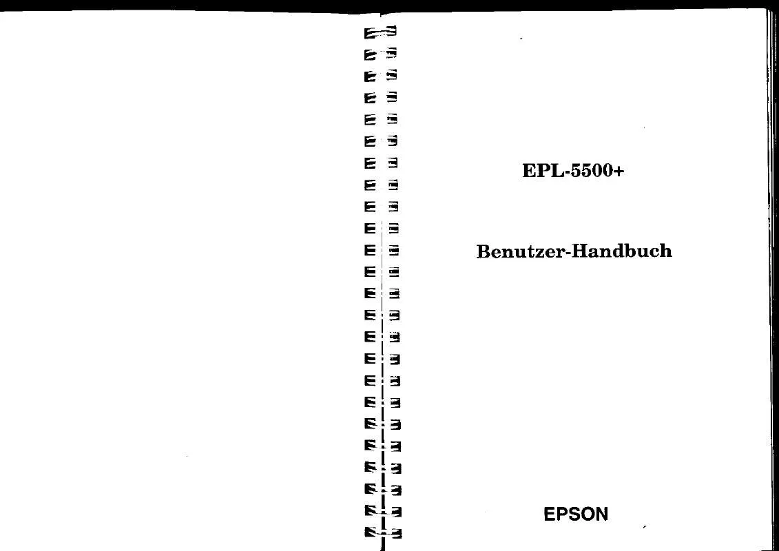 Mode d'emploi EPSON EPL-5500+