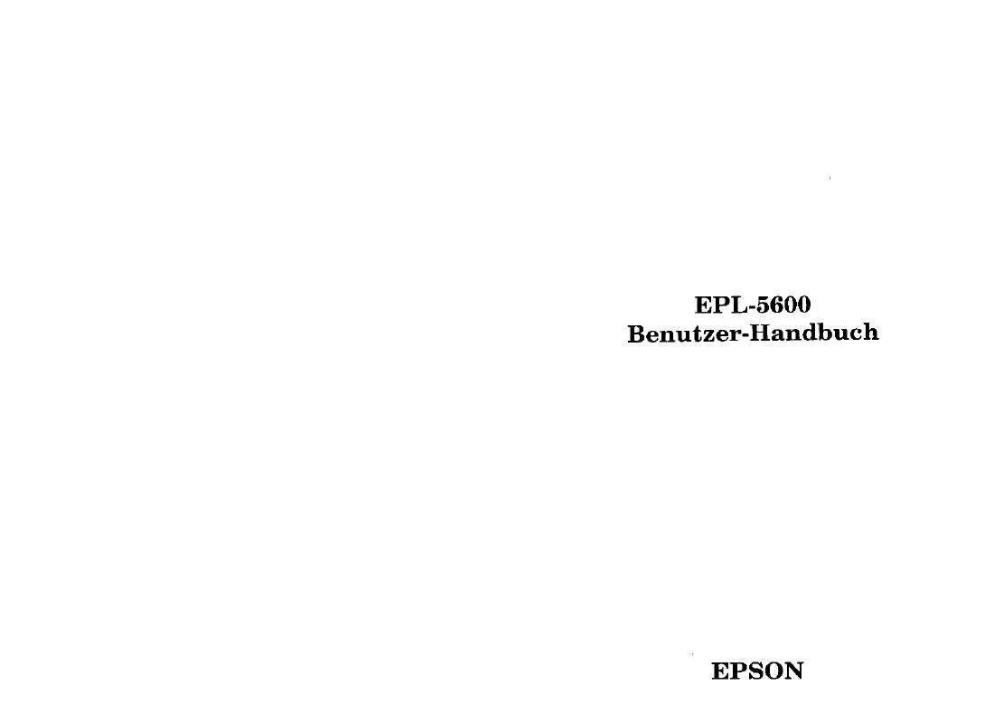Mode d'emploi EPSON EPL-5600