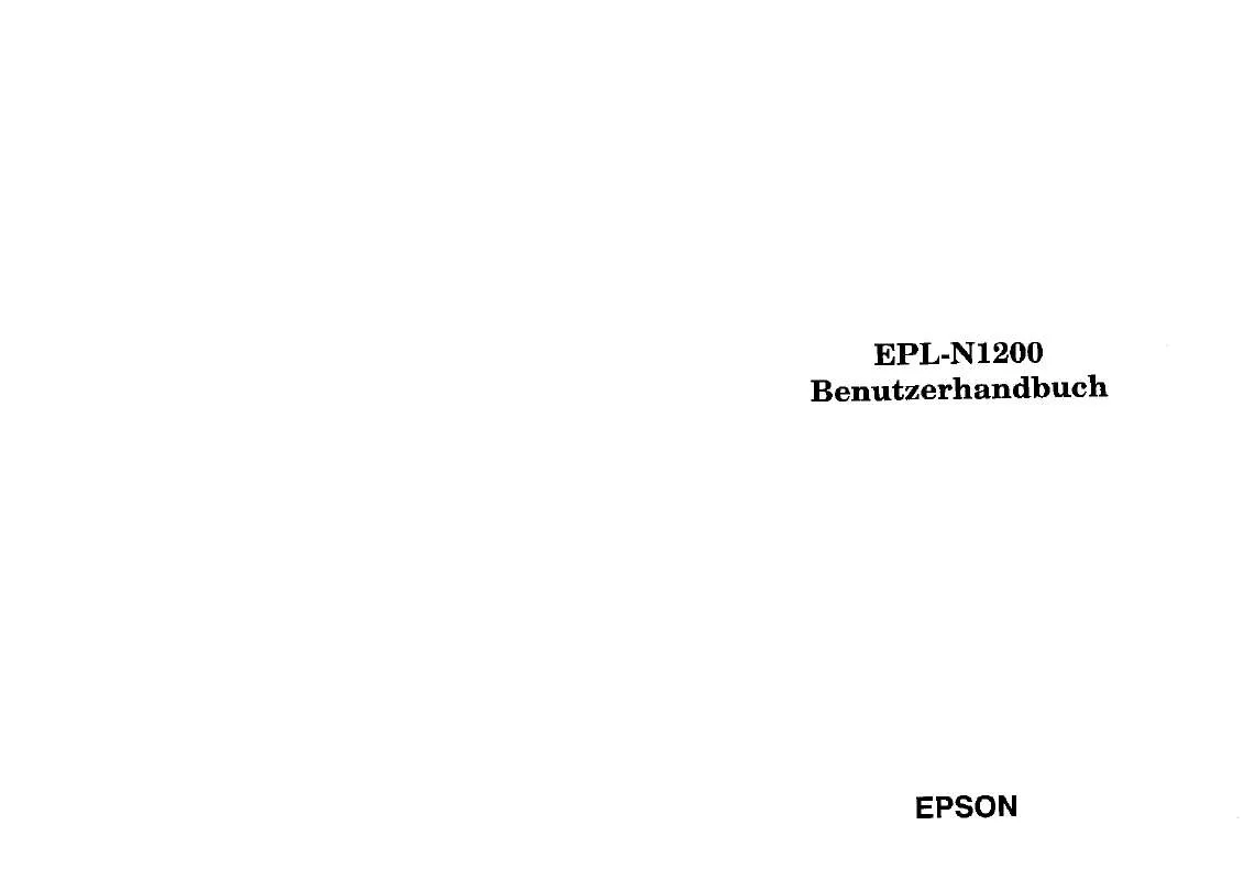 Mode d'emploi EPSON EPL-N1200