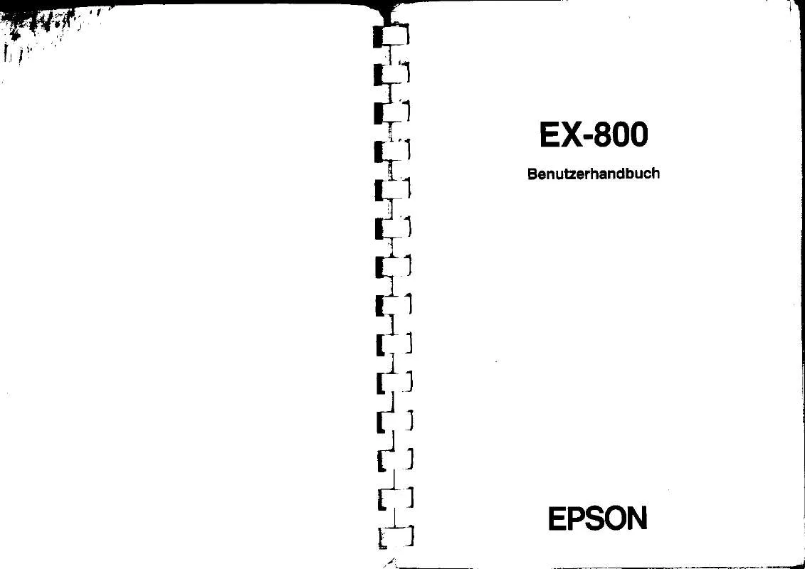 Mode d'emploi EPSON EX-800