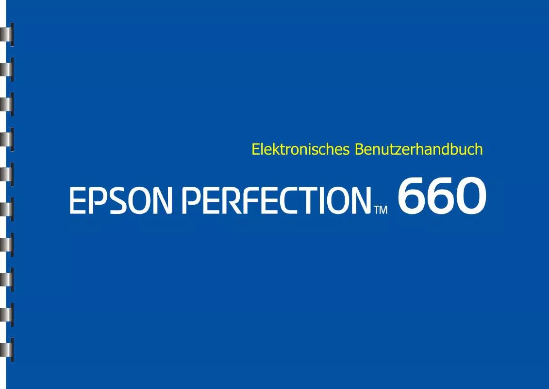 Mode d'emploi EPSON PERFECTION 660