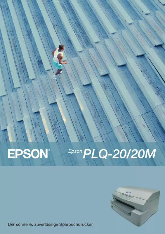 Mode d'emploi EPSON PQL-20M