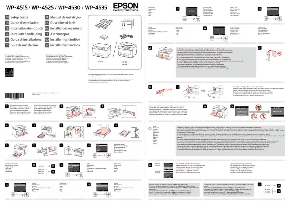 Mode d'emploi EPSON WP-4535DWF