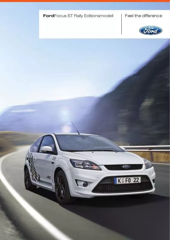 Mode d'emploi FORD FOCUS ST RALLY