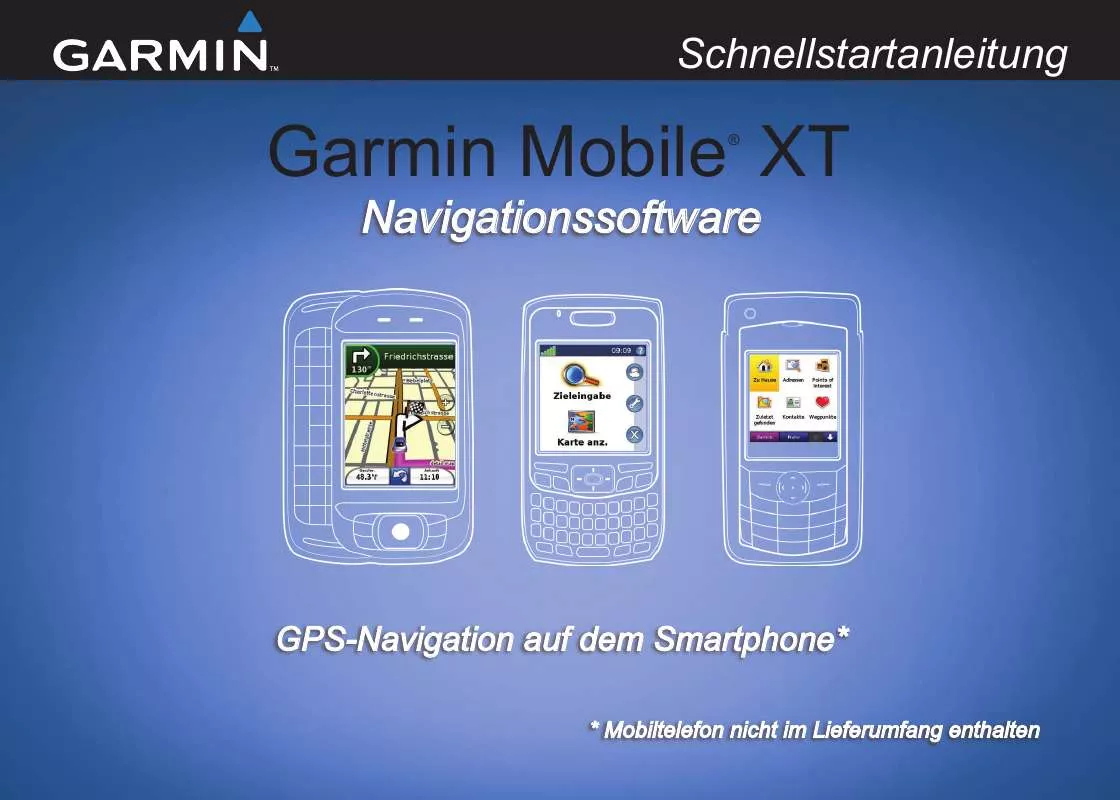 Mode d'emploi GARMIN MOBILE XT NAVIGATION FÜR SMARTPHONES