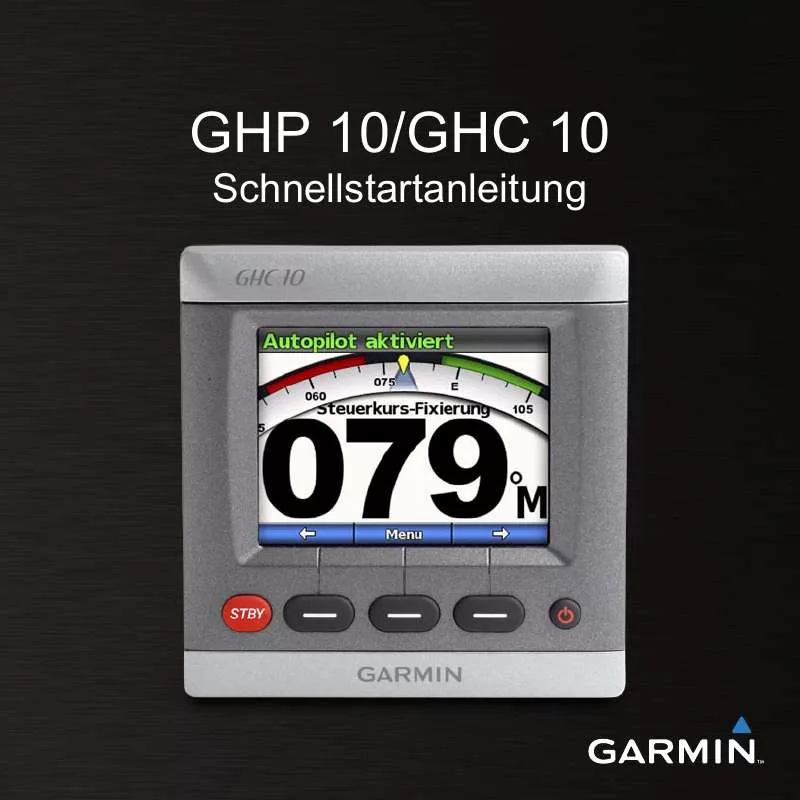 Mode d'emploi GARMIN GHC 10 HELM CONTROL DISPLAY