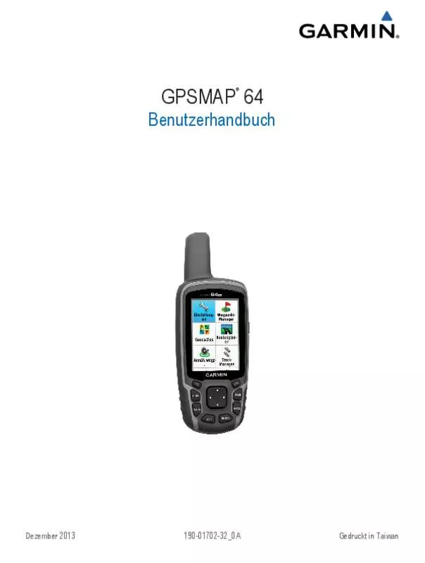 Mode d'emploi GARMIN GPSMAP 64