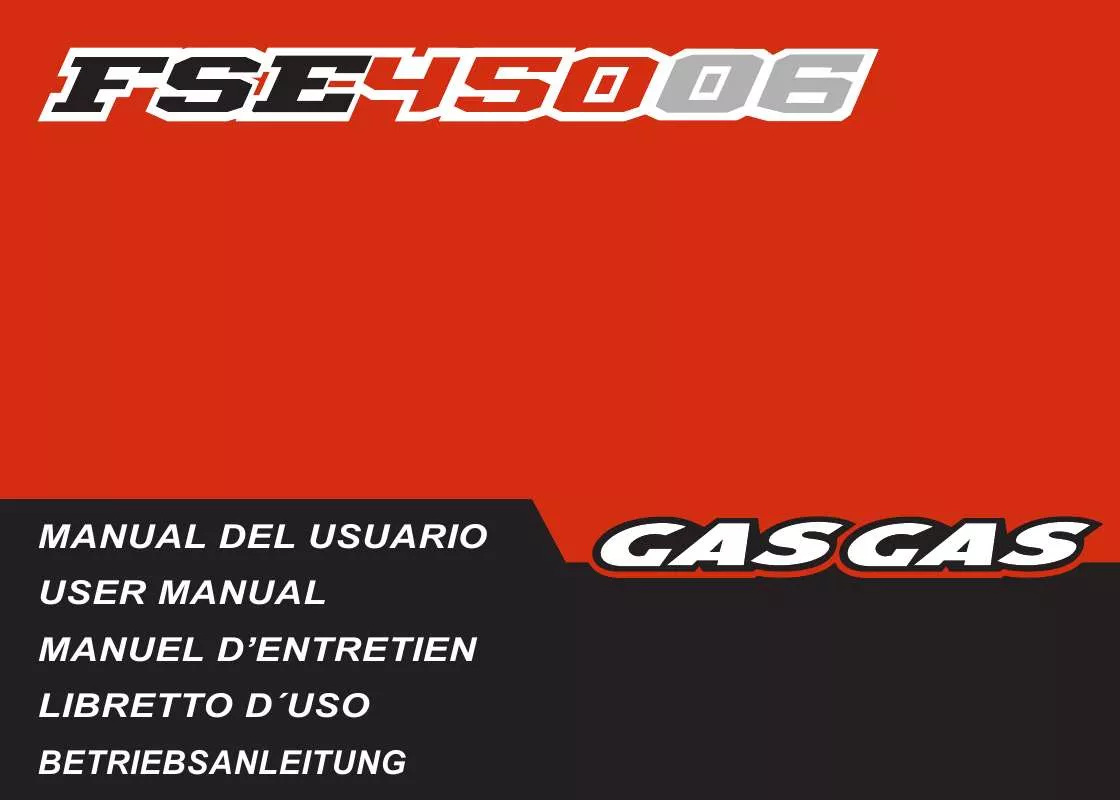 Mode d'emploi GAS GAS FSE 450