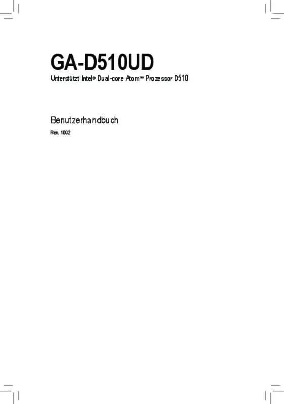 Mode d'emploi GIGABYTE GA-D510UD