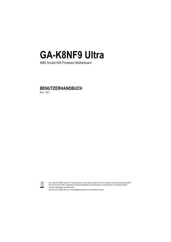 Mode d'emploi GIGABYTE GA-K8NF9 ULTRA
