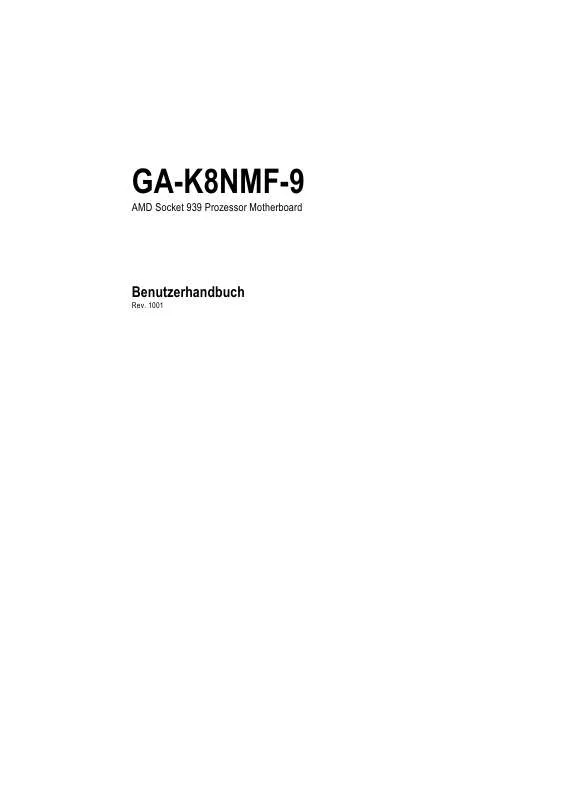Mode d'emploi GIGABYTE GA-K8NMF-9