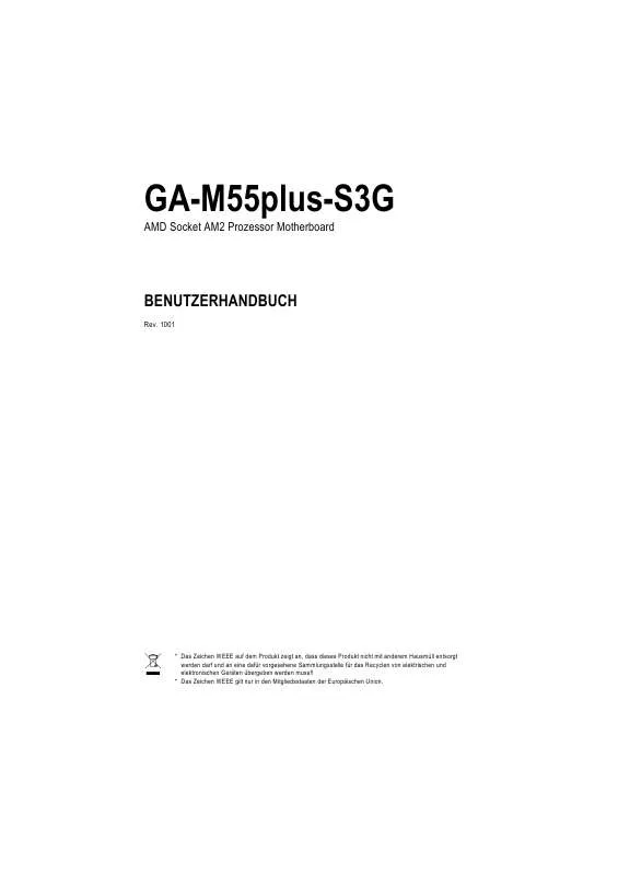 Mode d'emploi GIGABYTE GA-M55PLUS-S3G