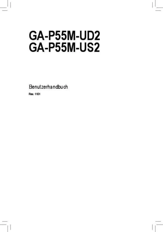 Mode d'emploi GIGABYTE GA-P55M-UD2