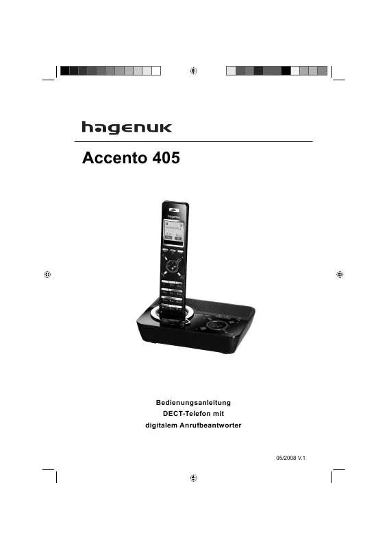 Mode d'emploi HAGENUK ACCENTO 405