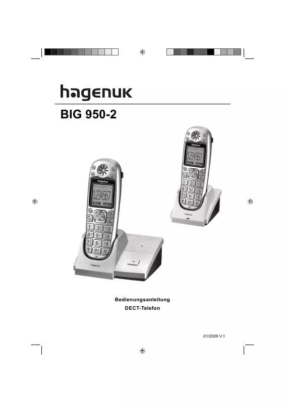 Mode d'emploi HAGENUK BIG 950-2