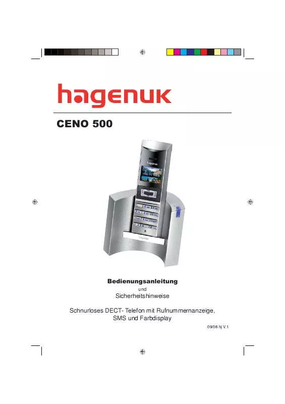 Mode d'emploi HAGENUK CENO 500