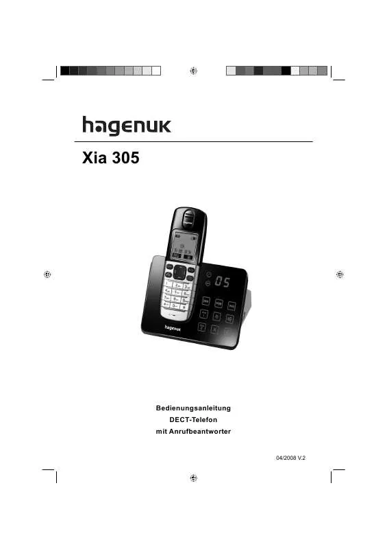 Mode d'emploi HAGENUK XIA 305