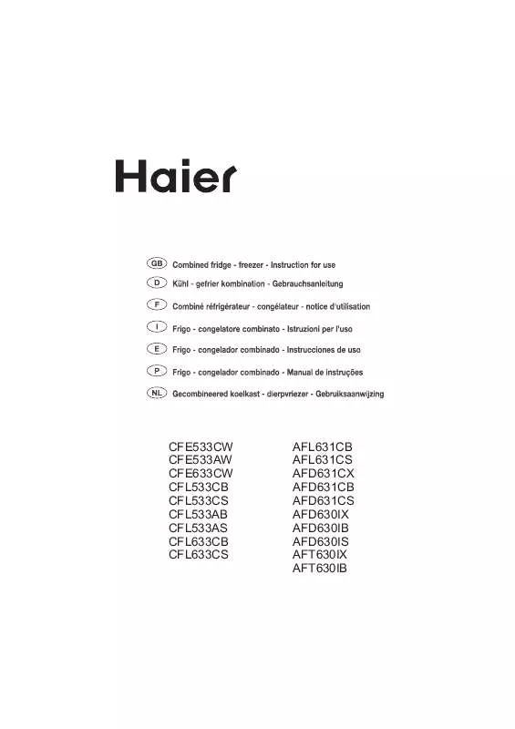 Mode d'emploi HAIER AFD630IS