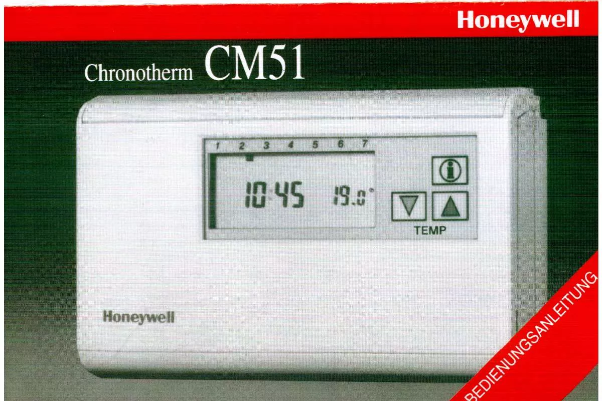 Mode d'emploi HONEYWELL CM51