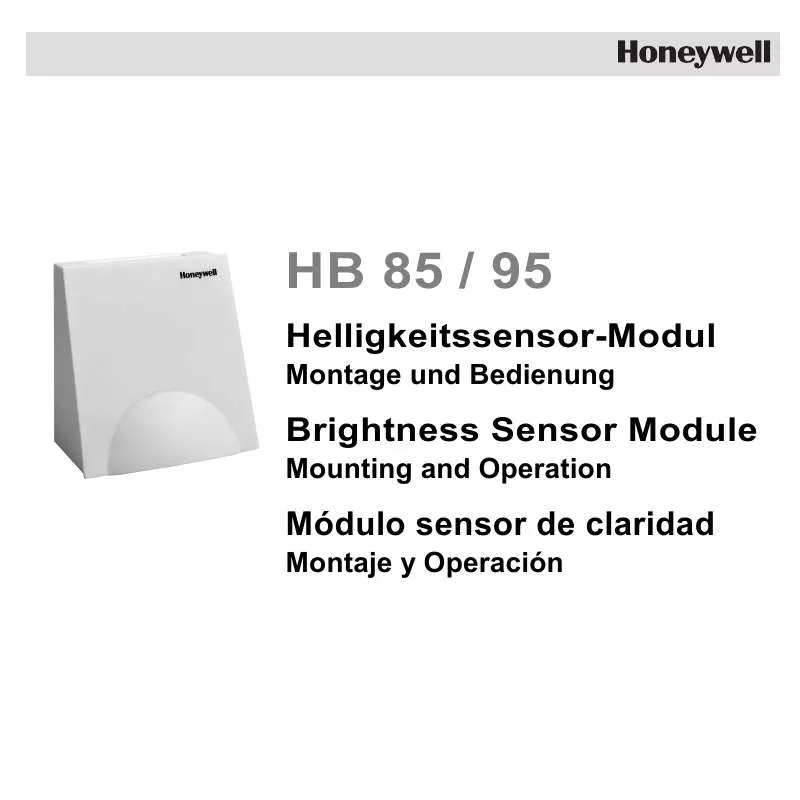 Mode d'emploi HONEYWELL HB85