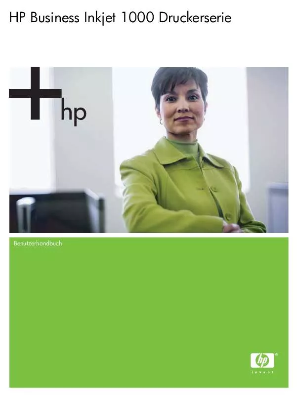 Mode d'emploi HP BUSINESS INKJET 1000 PRINTER