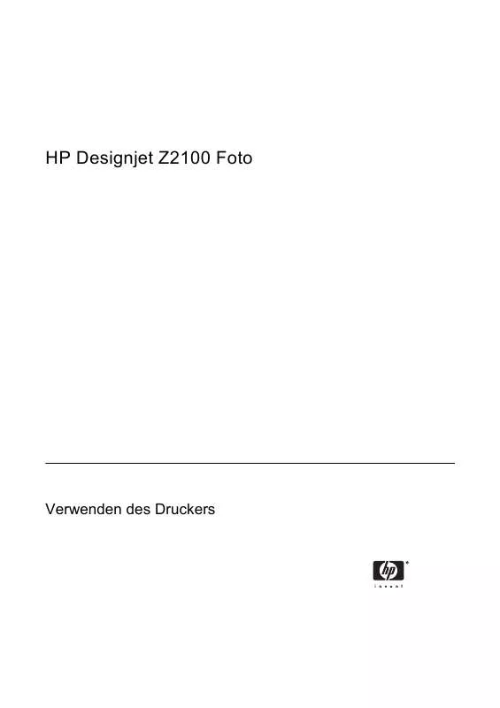 Mode d'emploi HP DESIGNJET Z2100 PHOTO
