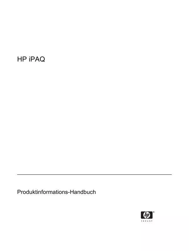 Mode d'emploi HP IPAQ RX5700 TRAVEL COMPANION