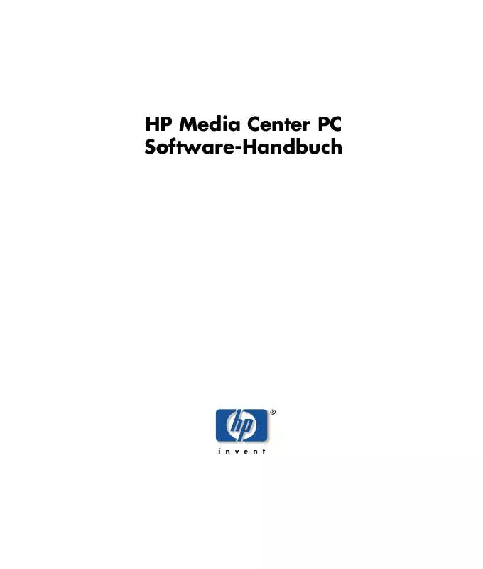 Mode d'emploi HP PAVILION MEDIA CENTER M7500